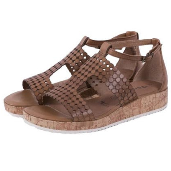 Tamaris Sandal Siris T-Strap Leather Sandal Shoe Womens Size 10, Copy 3 - Picture 1 of 6